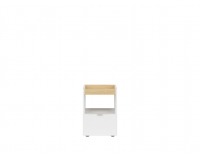 Kontajner Princeton KNT1S - biely lesk / dub poľský / sivá