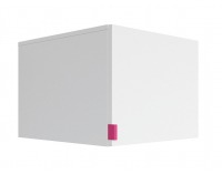 Skrinka (nadstavba) Princeton NAD/50 - biely lesk / fuksia