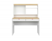 Skrinka (nadstavba) Princeton NAD/BIU - biely lesk / dub poľský