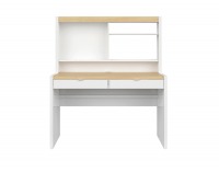 Skrinka (nadstavba) Princeton NAD/BIU - biely lesk / dub poľský