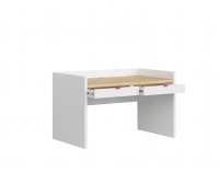 Zásuvka k písaciemu stolu (2 ks) Princeton SZU/BIU - biely lesk / fuksia