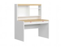 Zásuvka k písaciemu stolu (2 ks) Princeton SZU/BIU - biely lesk / fuksia