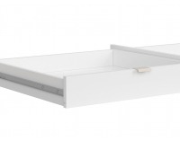 Zásuvka k písaciemu stolu (2 ks) Princeton SZU/BIU - biely lesk / sivá