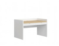 Zásuvka k písaciemu stolu (2 ks) Princeton SZU/BIU - biely lesk / sivá