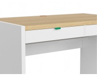 Zásuvka k písaciemu stolu (2 ks) Princeton SZU/BIU - biely lesk / zelená