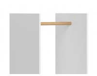 Vešiak Princeton WIE - biely lesk / dub poľský