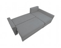 Rohová sedačka s rozkladom Przemek IV Lux L/P - sivá / ružová