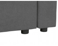 Rohová sedačka s rozkladom Przemek IV Lux L/P - sivá / svetlomodrá