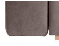 Pohovka s rozkladom a úložným priestorom Ronda Lux - hnedá / vzor / drevo (TX002)