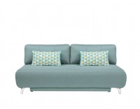 Pohovka s rozkladom a úložným priestorom Roti Lux - mentolová / vzor