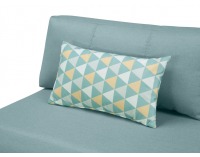 Pohovka s rozkladom a úložným priestorom Roti Lux - mentolová / vzor