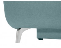 Pohovka s rozkladom a úložným priestorom Roti Lux - mentolová / vzor