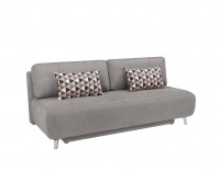 Pohovka s rozkladom a úložným priestorom Roti Lux - sivá / vzor