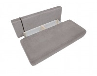 Pohovka s rozkladom a úložným priestorom Roti Lux - sivá / vzor