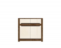 Komoda Ruso KOM2D2S - dub april / perleťový lesk