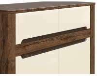 Komoda Ruso KOM2D2S - dub april / perleťový lesk