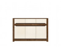 Komoda Ruso KOM3D3S - dub april / perleťový lesk