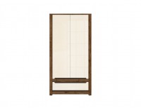 Šatníková skriňa Ruso SZF2D1S - dub april / perleťový lesk
