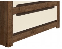 Šatníková skriňa Ruso SZF2D1S - dub april / perleťový lesk