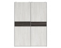 Šatníková skriňa s posuvnými dverami Salins SZF/153 - smrekovec sibiu svetlý / borovica larico