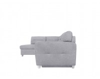 Rohová sedačka s rozkladom a úložným priestorom Sotelo L - svetlosivá