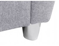 Rohová sedačka s rozkladom a úložným priestorom Sotelo L - svetlosivá