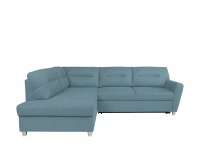 Rohová sedačka s rozkladom a úložným priestorom Sotelo L - tyrkysová