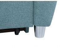 Rohová sedačka s rozkladom a úložným priestorom Sotelo L - tyrkysová