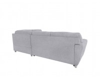 Rohová sedačka s rozkladom a úložným priestorom Sotelo P - svetlosivá