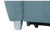 Rohová sedačka s rozkladom a úložným priestorom Sotelo P - tyrkysová