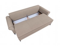 Pohovka s rozkladom a úložným priestorom Vienna Lux - hnedá / wenge