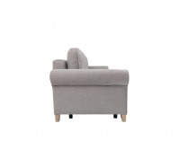 Pohovka s rozkladom a úložným priestorom Vienna Lux - sivá / prírodná