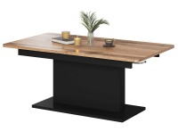 Rozkladací konferenčný stolík Busetti - dub wotan / čierna