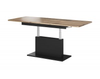 Rozkladací konferenčný stolík Busetti - dub wotan / čierna