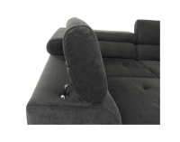 Rohová sedačka Buton P L - sivohnedá