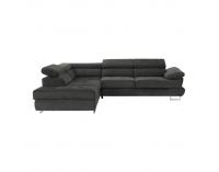 Rohová sedačka Buton P L - sivohnedá