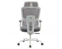 Kancelárske kreslo Byron - sivá / chróm