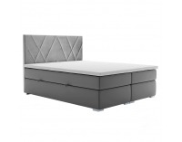 Čalúnená manželská posteľ s matracom Ora 180x200 cm - sivá