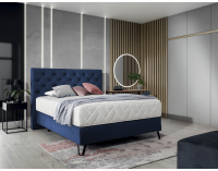 Čalúnená manželská posteľ Canara 180 - tmavomodrá