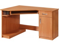 Rohový PC stôl Carmen L - jelša