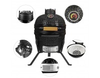 Keramický gril na drevené uhlie CER CL-13T - čierna