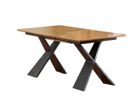 Rozkladací jedálenský stôl Chandler - dub prírodný / čierna