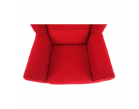 Kreslo (ušiak) Charlot - červená