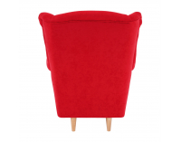 Kreslo (ušiak) Charlot - červená