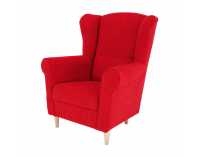 Kreslo (ušiak) Charlot - červená