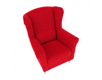 Kreslo (ušiak) Charlot - červená