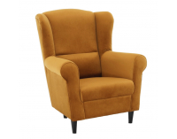 Kreslo (ušiak) Charlot - horčicová