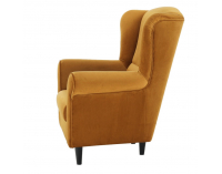 Kreslo (ušiak) Charlot - horčicová