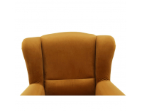 Kreslo (ušiak) Charlot - horčicová