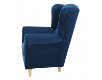 Kreslo (ušiak) Charlot - modrá